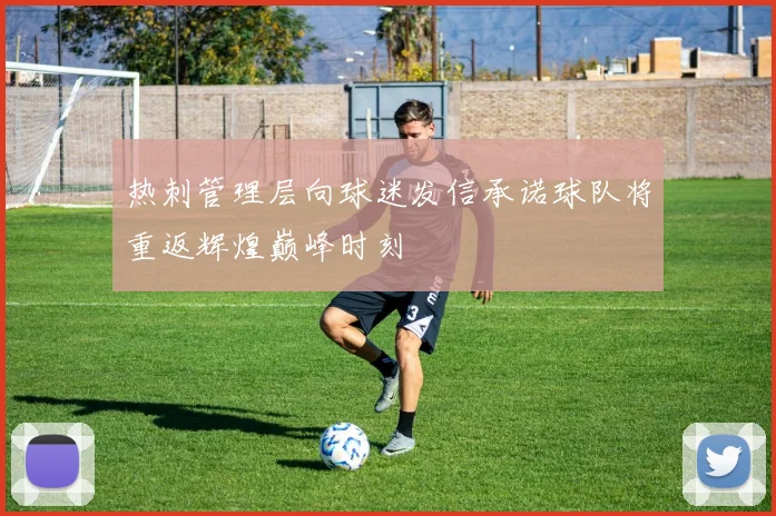 热刺管理层向球迷发信承诺球队将重返辉煌巅峰时刻