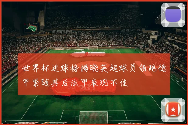 世界杯进球榜揭晓英超球员领跑德甲紧随其后法甲表现不佳